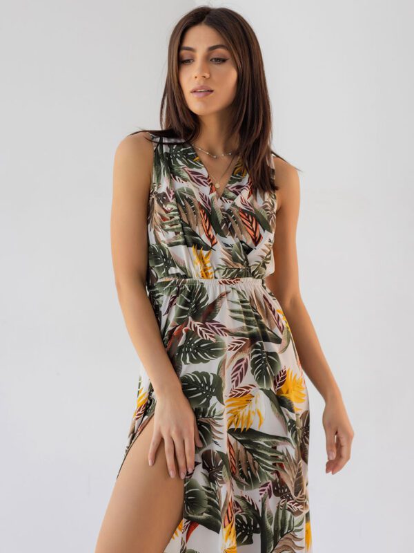 Літня сукня в тропічний принт 3410